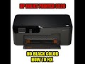 NO BLACK COLOR hp 3520 inkjet printer, how to fix the best way