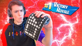 I WON WITH A FLEXIBLE KEYBOARD!! - Fortnite Battle Royale