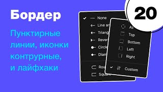 🔥 Всё про бордер в Figma! Прерывистые линии из обводки. Узоры и лайфхаки из контура. Фигма с нуля