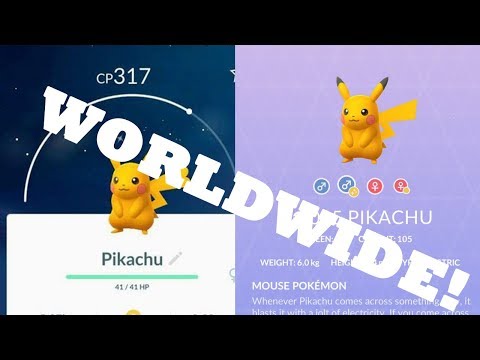 SHINY PIKACHU AVAILABLE EVERYWHERE WORLDWIDE - POKEMON GO