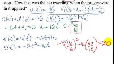 Finding Car Velocity with Deceleration and Skid Marks
