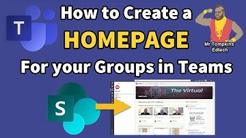 How to make a Homepage for your Microsoft Teams group / class - great for online remote learning