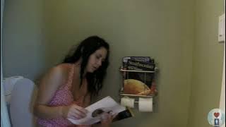 girl pooping toilet #poop #toilet #fart #girl 