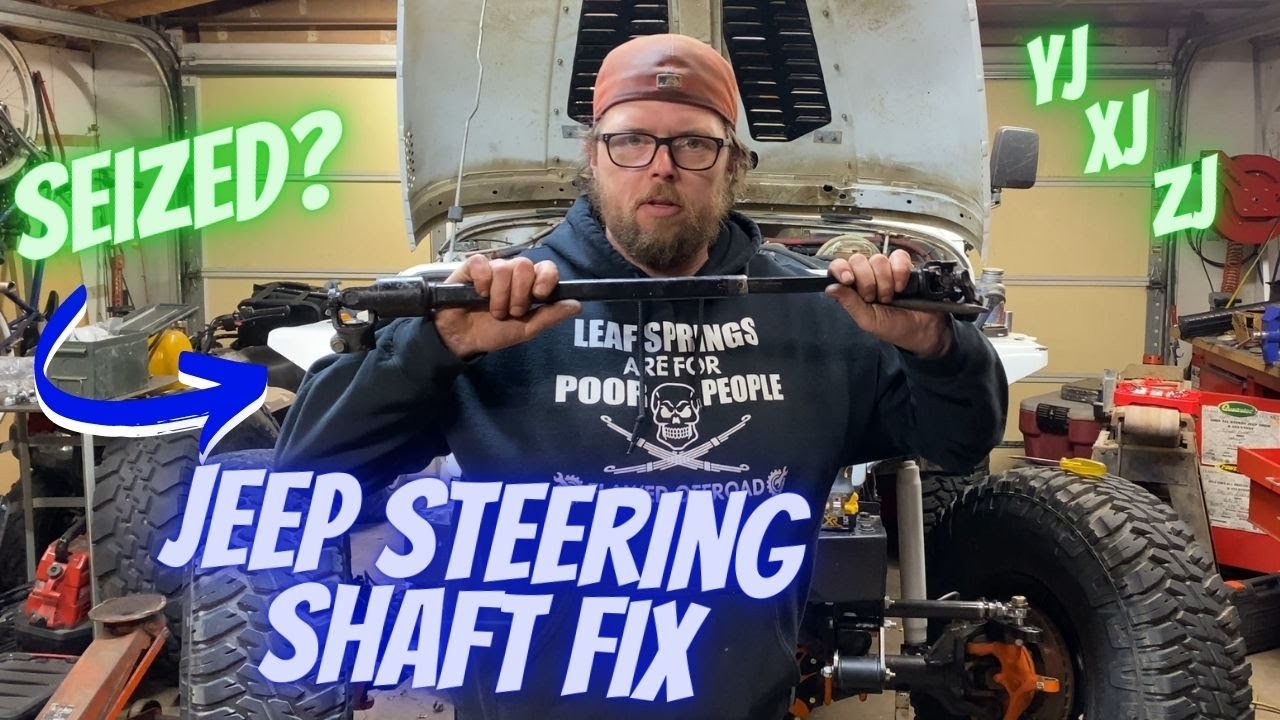 Fixing a seized steering shaft on a Jeep - YJ XJ ZJ & more - YouTube
