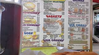 JB's Drive-In menu board and passenger side ordering  option.- Greeley Colorado.