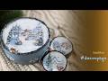 Winter Wonderland in a Box – DIY Christmas Ornaments on Wood Slices