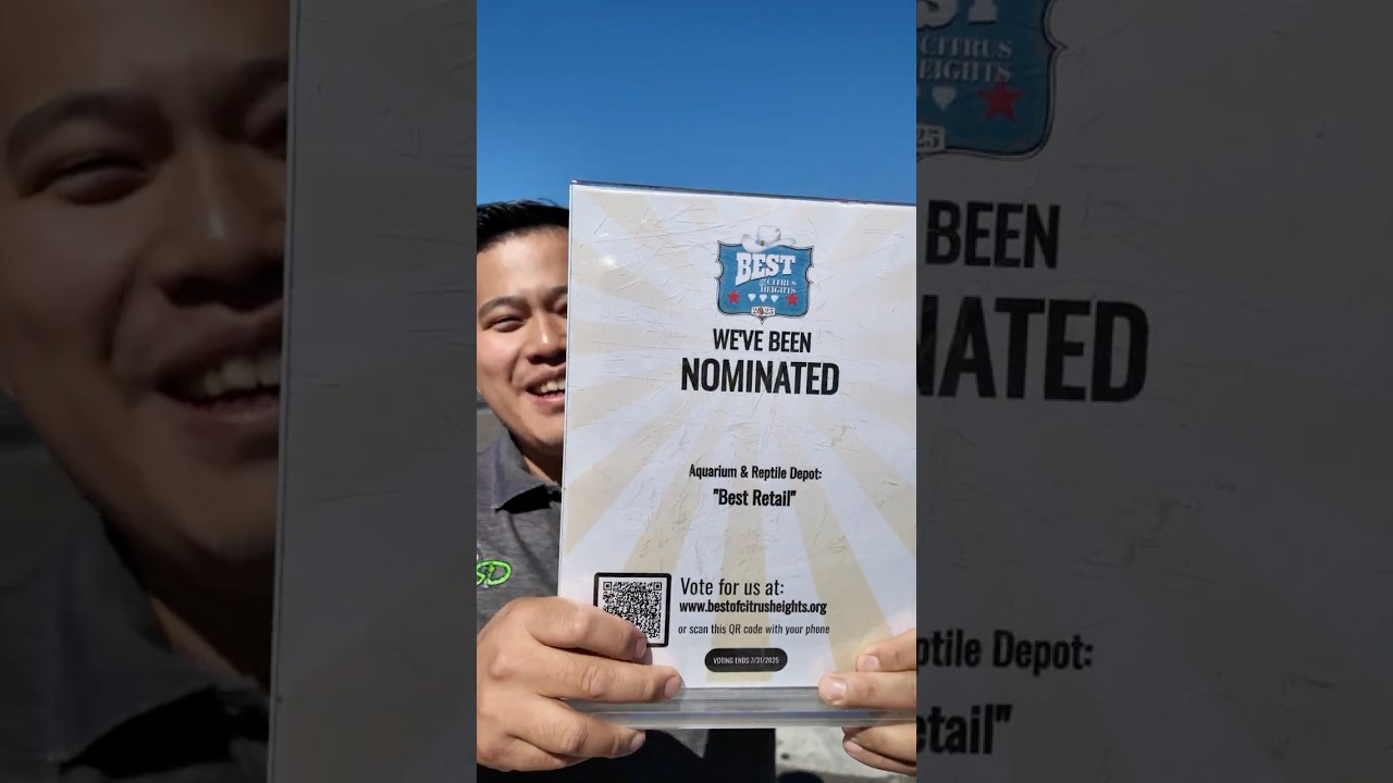 VOTE FOR AQUARIUM & REPTILE DEPOT AS "BEST RETAIL" FOR BEST OF CITRUS HEIGHTS 2025