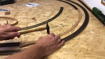 Building a Model railway Layout Part 2 Track underlay.