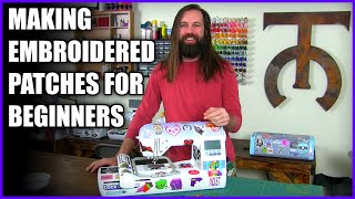 How to Make Custom Embroidered Patches for Beginners  Brother PE770 PE800 Tutorial