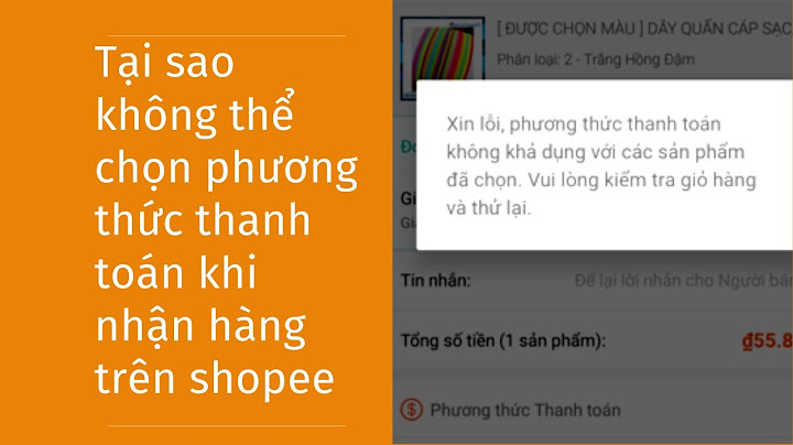 Mua hàng trên shopee thanh toán như thế nào