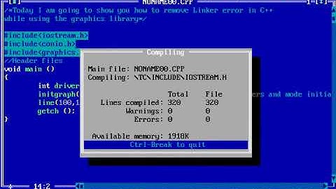 How to fix linker Error in Graphic using C++