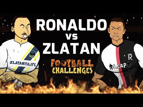 🔥Ronaldo vs Zlatan: Football Challenges!🔥