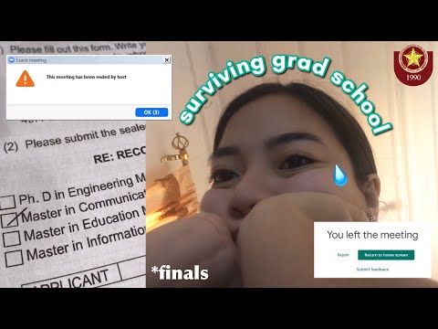 surviving grad school *FINALS* ? | Study vlog | PUP Open University | Vera Bajado