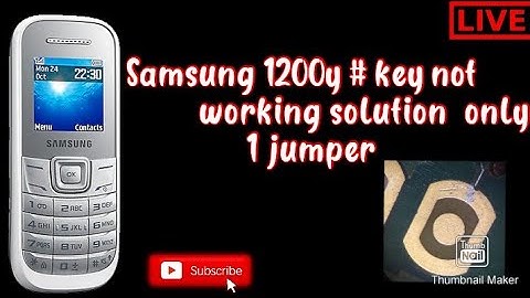 Samsung 1200Y # Key Not Working Apply All method solution only 1 Jumper 😯 #mobilezone