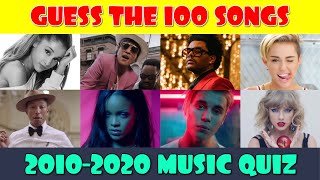 Guess the Song | 2010-2020 Music Quiz | 100 Songs! screenshot 2