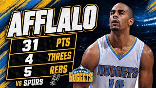 Arron Afflalo 31 pts 4 threes 5 rebs vs Spurs 14/15 season
