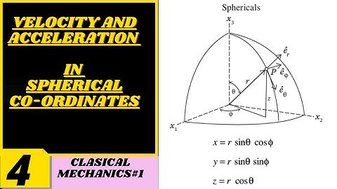 VELOCITY AND ACCELERATION IN SPHERICAL COORDINATE|| CLASSICAL MECHANICS #1||COMPLETE CONCEPT||