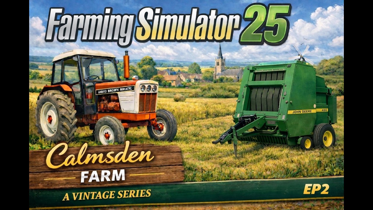 СКОЛЬКО ДЕНЕГ ПРИНОСИТ ЗАГОТОВКА СЕНА? - Карта фермы Калмсден в FS25 - Эпизод 2