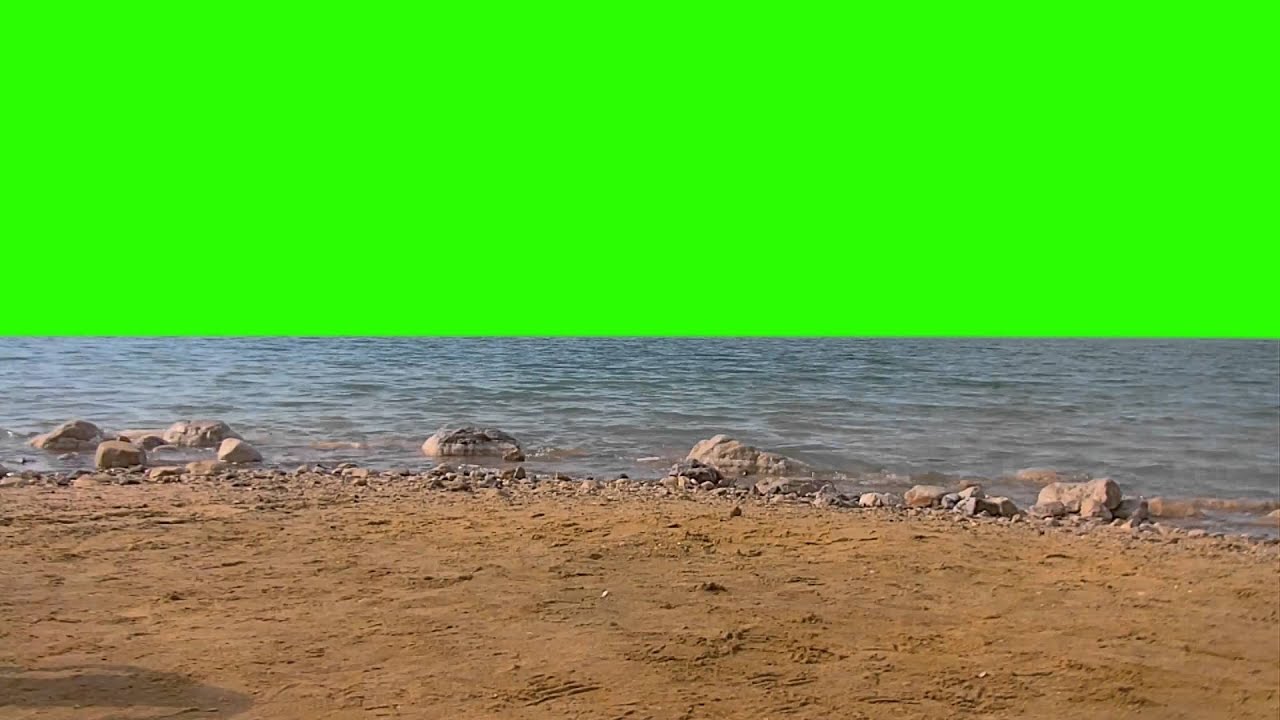 Ocean Sea & Beach - Green Screen Animation.