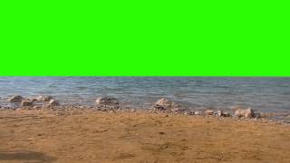 Ocean Sea & Beach - Green Screen Animation
