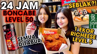 24 JAM BONCABE LEVEL 50!! x SEBLAK RICHEESE LVL 5?!