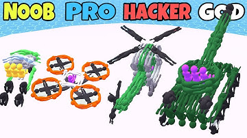 NOOB vs PRO vs HACKER in GOD in Human Vehicle (New Update) Part2