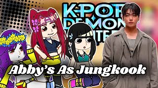 Kpop Demon Hunters React To Abby As Jung Kook From BTS || Play In 2X Speed