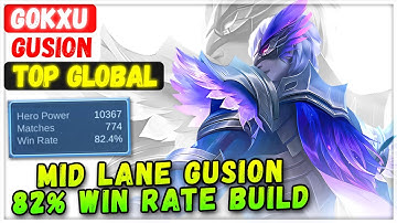 Mid Lane Gusion 82% Win Rate Build [ Top Global Gusion ] Gokxu - Mobile Legends Emblem And Build