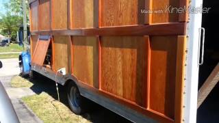 Mobile Woodshop - True Wood Design
International bread truck turned into mobile woodshop. Im hoping to be able to travel to art and trade show across the nation selling sculpture, wood lighting, and furniture. Mobile Woodshop - True Wood Design