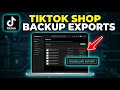How to backup your TikTok Shop product catalog exports - Quick Tutorial