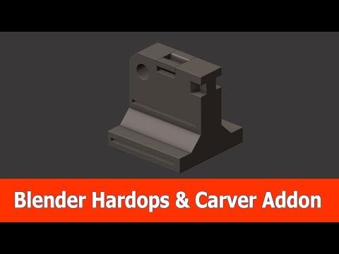 Blender Hard Surface Tutorial: Hardops & Carver Addon