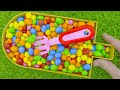 Mixing All My Glitter Candy in Ice Cream Box with Magic Turtle Slime Mesh Balls & Fruits