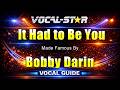 It Had to Be You - Bobby Darin KARAOKE With Vocal Guide