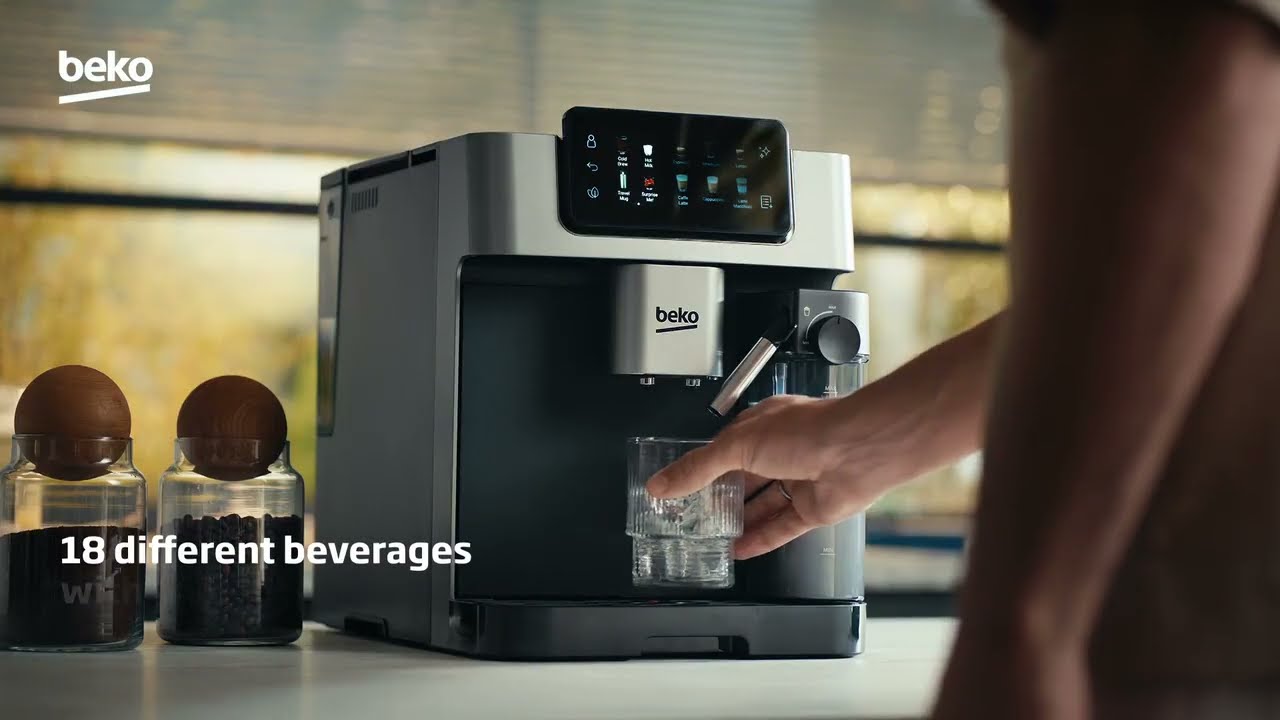 Beko CEG7348X CaffeExperto Bean To Cup Coffee Machine With Integrated Milk  Jug Product Video