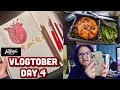 doing art while power goes out😅 | vlogtober day 4 |