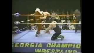 The Masked Superstar & Super Destroyer vs Valentino & Hank GCW wrestling