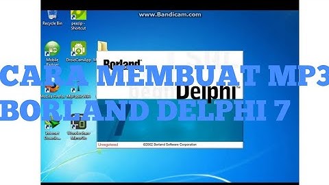 Cara Membuat MP3 Dengan Borland Delphi 7 Enterprise Edition.