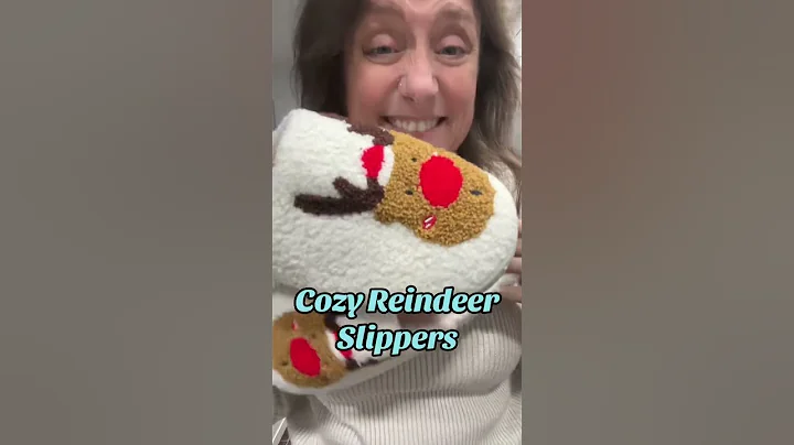 Cozy Reindeer Slippers for Holiday Comfort #footwear #slippers #reindeer #cozy
