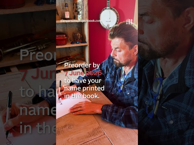 Signing The Forthcoming Alan Parsons Project Book