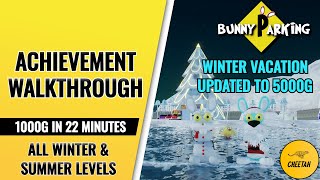 Bunny Parking - UPDATED TO 5000G! Achievement Walkthrough (All Winter & Summer Levels)