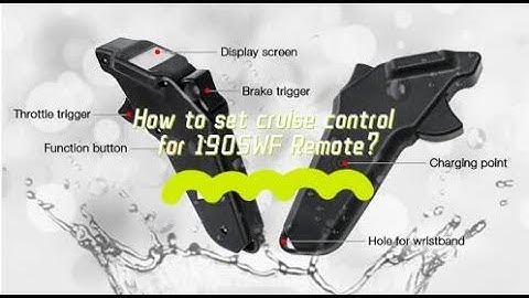 How to Set Cruise Control for Maytech MTSKR1905WF Remote ?