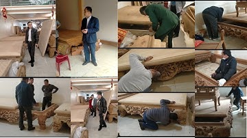 Khách Hàng Đi Mua Sắm Sập Gụ Đón Tết 2023 Tấp Nập Tại Cơ Sở Sập Gụ Đẹp Hân Lan