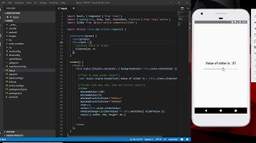 React Native Slider/Seekbar Example