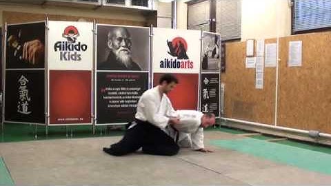 suwari waza yokomen uchi sankyo omote [AIKIDO]  basic technique