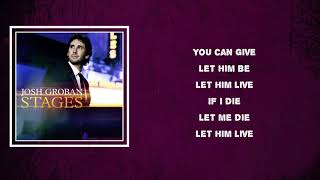 Josh Groban - Bring Him Home (Lyrics)