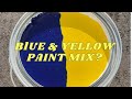 Super Chill Blue &amp; Yellow Paint Mix? #shorts