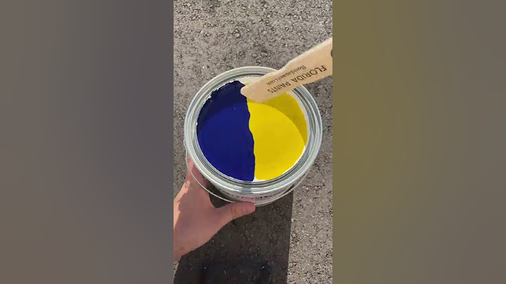 Super Chill Blue & Yellow Paint Mix? #shorts