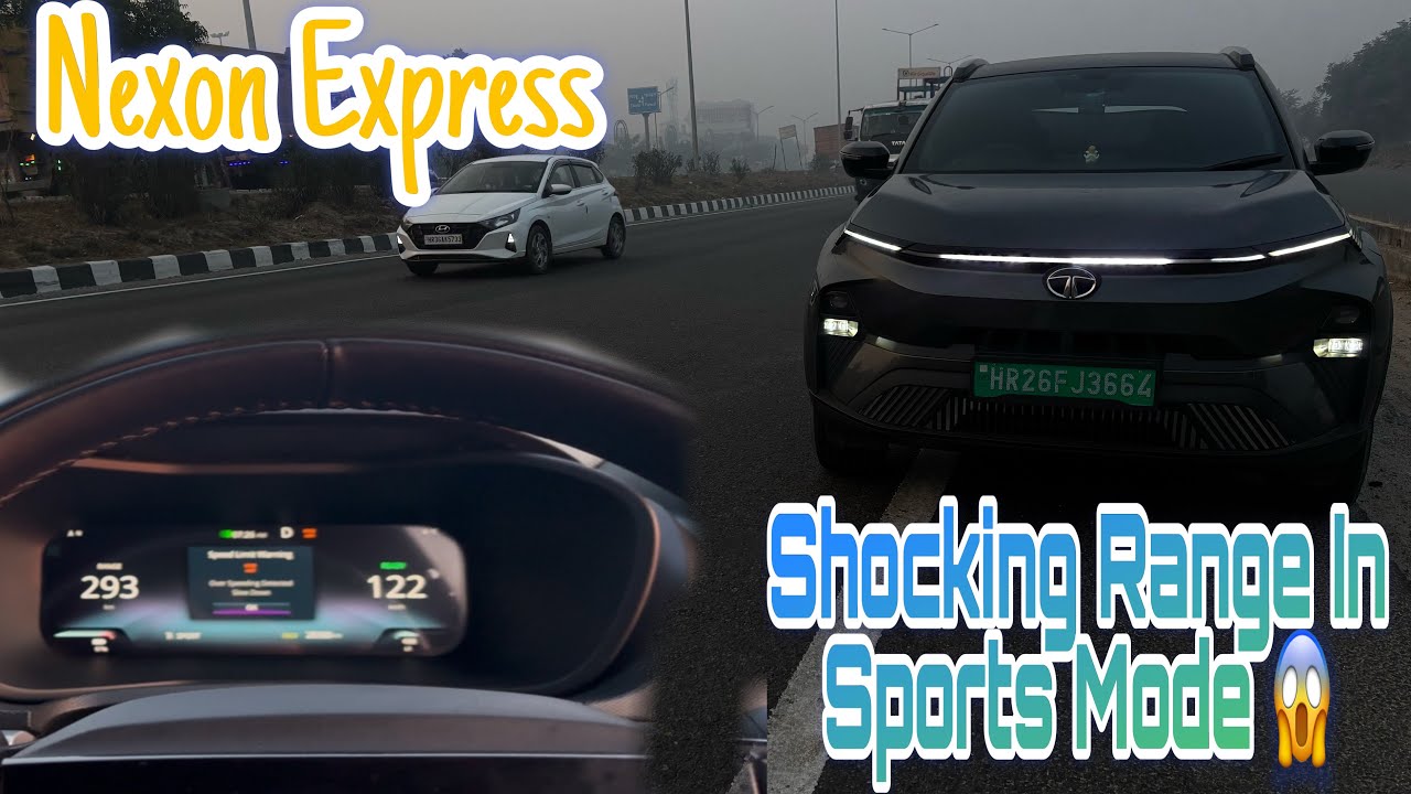 Range in Sports Mode In Nexon.Ev Eco Mode Vs Sport