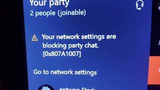 Your network settings are blocking party chat FIX!!