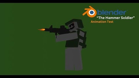 "The Hammer Soldier" Animation Test 1 #animation #blender